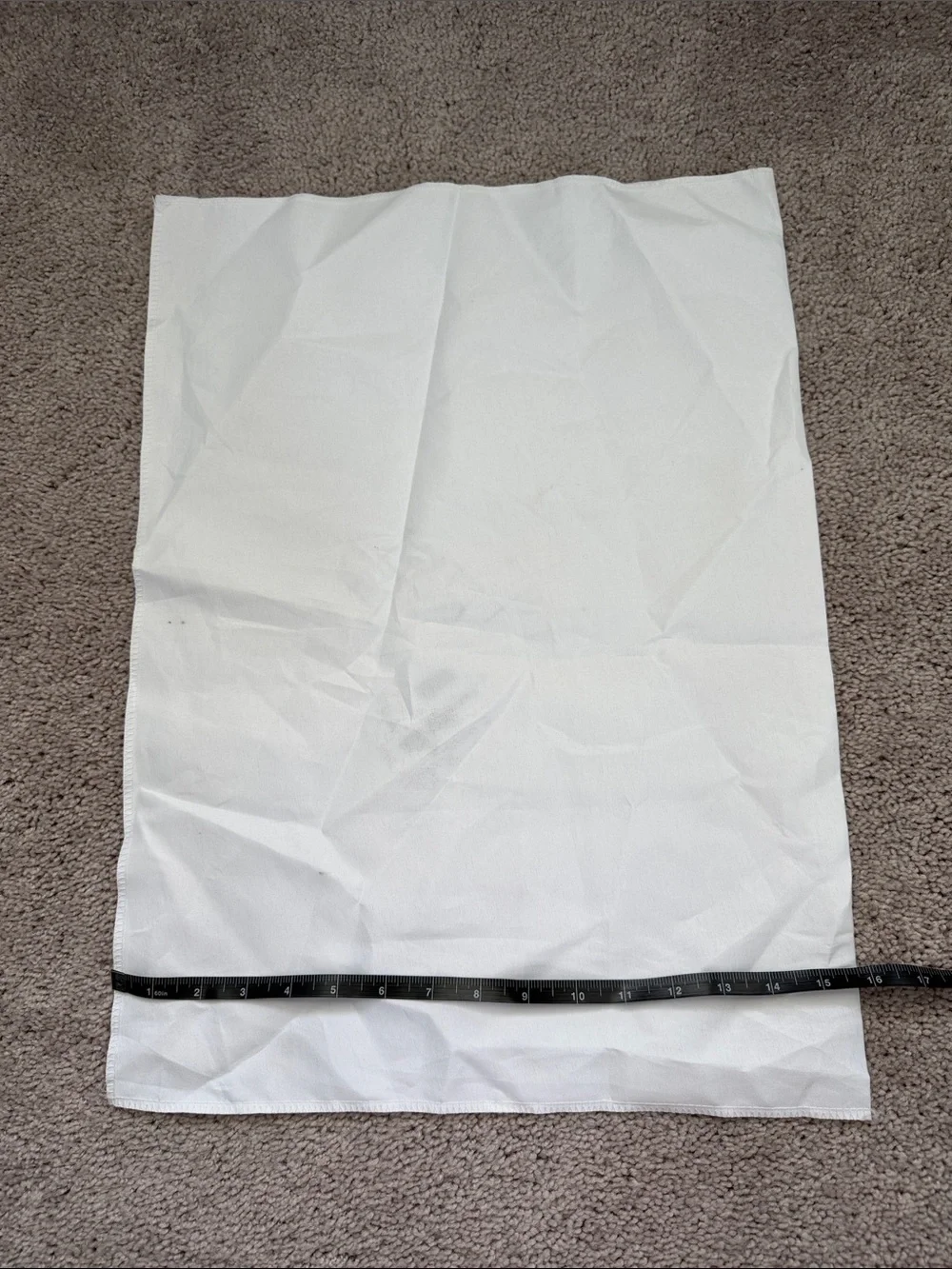 CHANEL White Logo Printed Drawstring Dust Bag 21 inches by 16 inches